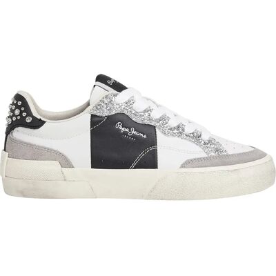 Pepe Jeans Baskets Milan Court Silver Grey EU 40 Femme - Publicité Pepe Jeans Baskets Milan Court Silver Grey EU 40 Femme - Publicité