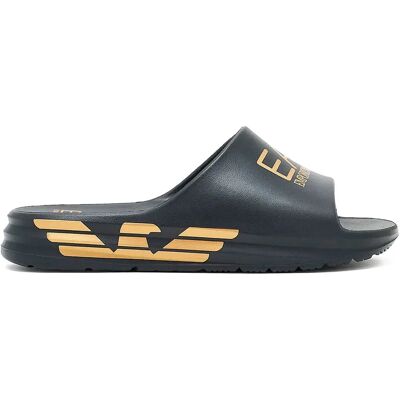 Giorgio Armani Ea7 Emporio Armani Claquettes Water Sports Crusher Distance Black / Gold EU 43 Homme,Femme - Publicité Giorgio Armani Ea7 Emporio Armani Claquettes Water Sports Crusher Distance Black / Gold EU 43 Homme,Femme - Publicité