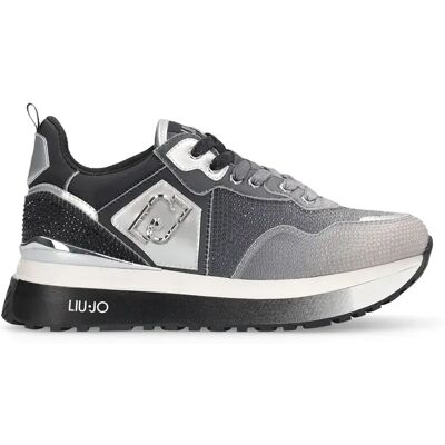 Liu·jo Baskets Liu Jo Maxi Wonder 01 Satin/Strass Black/White EU 38 Femme - Publicité Liu·jo Baskets Liu Jo Maxi Wonder 01 Satin/Strass Black/White EU 38 Femme - Publicité