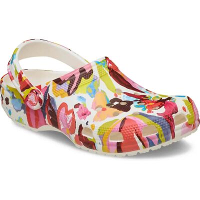 Crocs Sabots Classic Painted Floral Chalk EU 39-40 Homme,Femme - Publicité Crocs Sabots Classic Painted Floral Chalk EU 39-40 Homme,Femme - Publicité