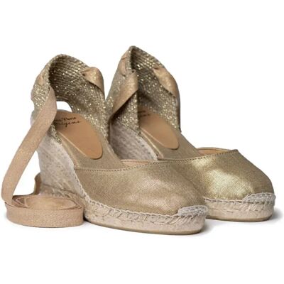 Toni Pons Espadrilles Compensées Florina Gold EU 36 Femme - Publicité Toni Pons Espadrilles Compensées Florina Gold EU 36 Femme - Publicité