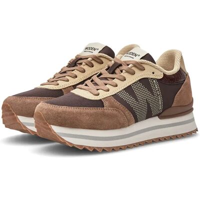 Woden Baskets Ronja Plateau Chocolate EU 40 Femme - Publicité Woden Baskets Ronja Plateau Chocolate EU 40 Femme - Publicité