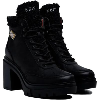 Replay Bottines à Talons Jen Rombus Black EU 39 Femme - Publicité Replay Bottines à Talons Jen Rombus Black EU 39 Femme - Publicité