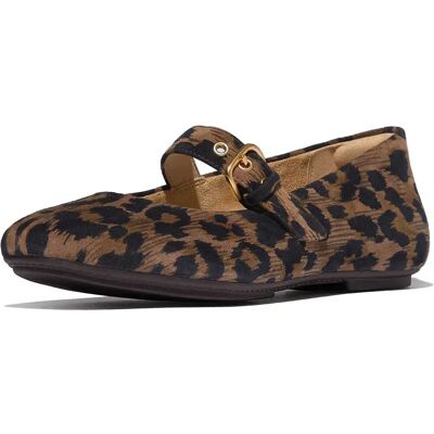 Fitflop Marie Jane Delicato Leopard Suede Chocolate Mix EU 36 Femme - Publicité Fitflop Marie Jane Delicato Leopard Suede Chocolate Mix EU 36 Femme - Publicité