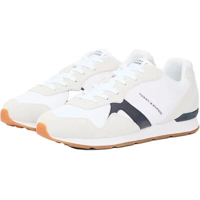Tommy Hilfiger Baskets Runner Icon Mix White EU 42 Homme - Publicité Tommy Hilfiger Baskets Runner Icon Mix White EU 42 Homme - Publicité