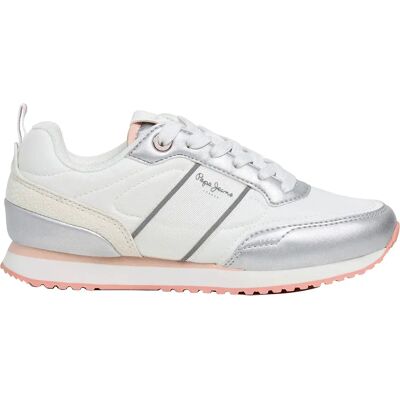 Pepe Jeans Baskets Dublin Mistral Silver EU 34 Fille - Publicité Pepe Jeans Baskets Dublin Mistral Silver EU 34 Fille - Publicité