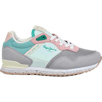 Pepe Jeans Baskets London Bubble Grey Dawn Grey EU 35 Fille - Publicité Pepe Jeans Baskets London Bubble Grey Dawn Grey EU 35 Fille - Publicité