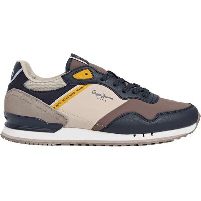 Pepe Jeans Baskets London Cross Hide Beige EU 41 Homme - Publicité Pepe Jeans Baskets London Cross Hide Beige EU 41 Homme - Publicité