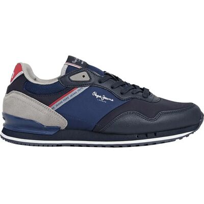Pepe Jeans Baskets London Cross Navy EU 41 Homme - Publicité Pepe Jeans Baskets London Cross Navy EU 41 Homme - Publicité