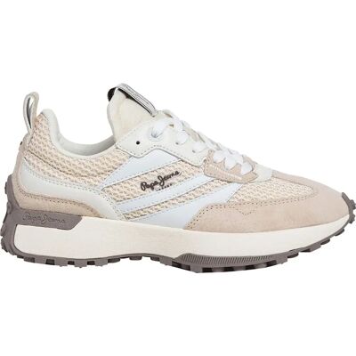 Pepe Jeans Baskets Lucky Knitted Mousse White EU 39 Femme - Publicité Pepe Jeans Baskets Lucky Knitted Mousse White EU 39 Femme - Publicité