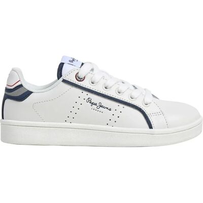 Pepe Jeans Baskets Player Young Pbs000009 White EU 35 Garçon - Publicité Pepe Jeans Baskets Player Young Pbs000009 White EU 35 Garçon - Publicité
