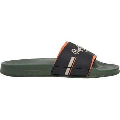 Pepe Jeans Claquettes Slider Glam Khaki Green EU 40 Homme - Publicité Pepe Jeans Claquettes Slider Glam Khaki Green EU 40 Homme - Publicité