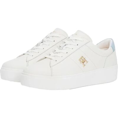 Tommy Hilfiger Baskets Court Ecru / Breezy Blue EU 39 Femme - Publicité Tommy Hilfiger Baskets Court Ecru / Breezy Blue EU 39 Femme - Publicité