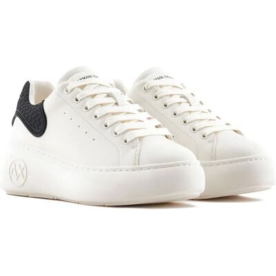 Giorgio Armani Exchange Baskets Xw002149_af19528 Off White / Black EU 41 Femme - Publicité Giorgio Armani Exchange Baskets Xw002149_af19528 Off White / Black EU 41 Femme - Publicité