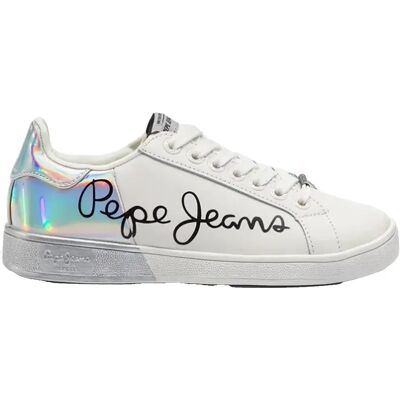 Pepe Jeans Baskets Brompton Mania White EU 37 Femme - Publicité Pepe Jeans Baskets Brompton Mania White EU 37 Femme - Publicité