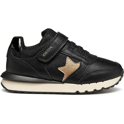 Geox Baskets Fastics Black / Light Gold EU 27 Fille - Publicité Geox Baskets Fastics Black / Light Gold EU 27 Fille - Publicité