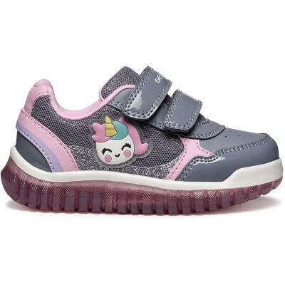 Geox Baskets Lightyloo Baby Grey EU 21 Fille - Publicité Geox Baskets Lightyloo Baby Grey EU 21 Fille - Publicité