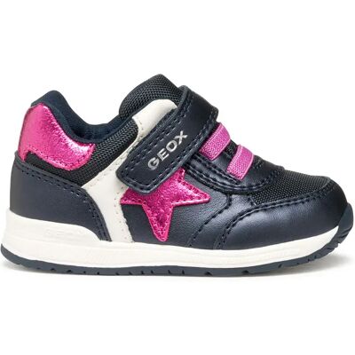 Geox Baskets Rishon Baby Navy / Fuchsia EU 21 Fille - Publicité Geox Baskets Rishon Baby Navy / Fuchsia EU 21 Fille - Publicité
