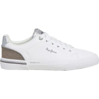 Pepe Jeans Baskets Kenton Campus White EU 39 Femme - Publicité Pepe Jeans Baskets Kenton Campus White EU 39 Femme - Publicité