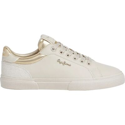 Pepe Jeans Baskets Kenton Court Golden EU 37 Femme - Publicité Pepe Jeans Baskets Kenton Court Golden EU 37 Femme - Publicité