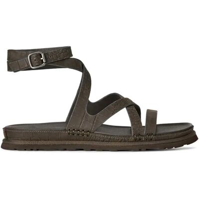Ugg Sandales Goldengaze Embossed Ankle Wrap Dense Smoke EU 38 Femme - Publicité Ugg Sandales Goldengaze Embossed Ankle Wrap Dense Smoke EU 38 Femme - Publicité