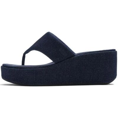 Fitflop Sandales Compensées Denim Platform Toe Post Dark Denim EU 40 Femme - Publicité Fitflop Sandales Compensées Denim Platform Toe Post Dark Denim EU 40 Femme - Publicité