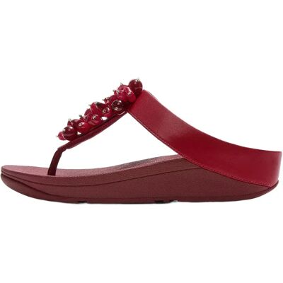 Fitflop Sandales Fino Bead Cluster Toe Post Burnt Berry EU 40 Femme - Publicité Fitflop Sandales Fino Bead Cluster Toe Post Burnt Berry EU 40 Femme - Publicité