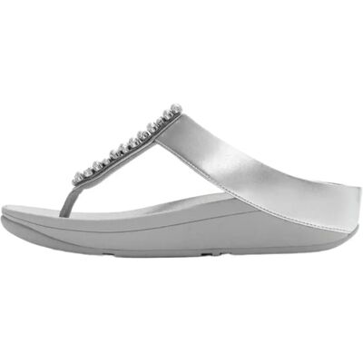 Fitflop Sandales Fino Toe Post Silver EU 42 Femme - Publicité Fitflop Sandales Fino Toe Post Silver EU 42 Femme - Publicité