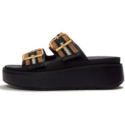 Fitflop Sandales Gen Ff Max Buckle Stripe Webbing Black Mix EU 36 Femme - Publicité Fitflop Sandales Gen Ff Max Buckle Stripe Webbing Black Mix EU 36 Femme - Publicité
