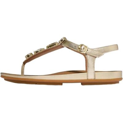 Fitflop Sandales Gracie Ultra Jewel T Bar Platino EU 40 Femme - Publicité Fitflop Sandales Gracie Ultra Jewel T Bar Platino EU 40 Femme - Publicité