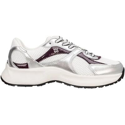 Hugo Baskets Starlit 10274081 Open White EU 40 Femme - Publicité Hugo Baskets Starlit 10274081 Open White EU 40 Femme - Publicité