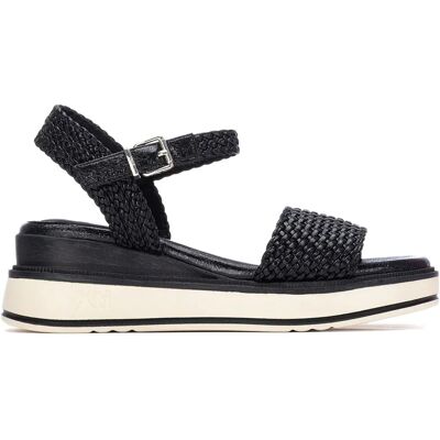 Xti Sandales Compensées 145251 Black EU 39 Femme - Publicité Xti Sandales Compensées 145251 Black EU 39 Femme - Publicité
