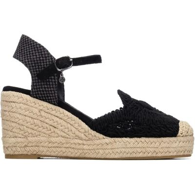 Xti Espadrilles Compensées 145417 Black EU 39 Femme - Publicité Xti Espadrilles Compensées 145417 Black EU 39 Femme - Publicité