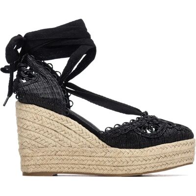 Xti Espadrilles Compensées 145422 Black EU 40 Femme - Publicité Xti Espadrilles Compensées 145422 Black EU 40 Femme - Publicité