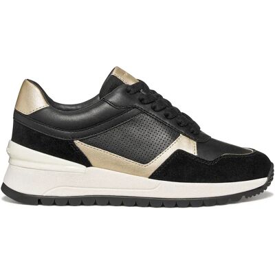 Geox Baskets Desya Black / Light Gold EU 36 Femme - Publicité Geox Baskets Desya Black / Light Gold EU 36 Femme - Publicité
