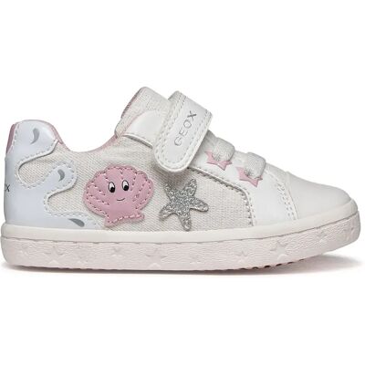 Geox Baskets Gisli White / Silver EU 22 Fille - Publicité Geox Baskets Gisli White / Silver EU 22 Fille - Publicité