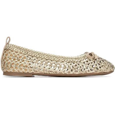 Xti Ballerines 145084 Gold EU 38 Femme - Publicité Xti Ballerines 145084 Gold EU 38 Femme - Publicité