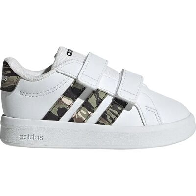 Adidas Baskets Pour Bébé Grand Court 3.0 Ftwr White / Tent Green / Core Black EU 21 Garçon,Fille - Publicité Adidas Baskets Pour Bébé Grand Court 3.0 Ftwr White / Tent Green / Core Black EU 21 Garçon,Fille - Publicité