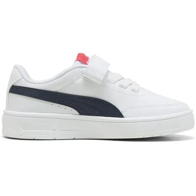 Puma Baskets Court Classic Clean Ac+ Ps Puma White / New Navy / For All Time Red EU 29 Garçon,Fille - Publicité Puma Baskets Court Classic Clean Ac+ Ps Puma White / New Navy / For All Time Red EU 29 Garçon,Fille - Publicité