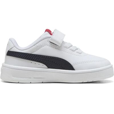 Puma Baskets Court Classic Clean Ac+ Puma White / New Navy / For All Time Red EU 20 Fille - Publicité Puma Baskets Court Classic Clean Ac+ Puma White / New Navy / For All Time Red EU 20 Fille - Publicité