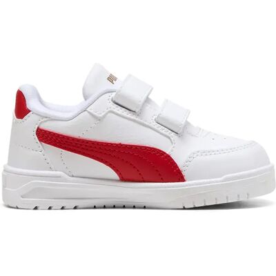 Puma Baskets Shuffle Downtown Lo V Puma White / Candy Apple / Puma Gold EU 20 Garçon,Fille - Publicité Puma Baskets Shuffle Downtown Lo V Puma White / Candy Apple / Puma Gold EU 20 Garçon,Fille - Publicité