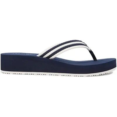 Tommy Hilfiger Tongs Stripe Summer Space Blue EU 38 Femme - Publicité Tommy Hilfiger Tongs Stripe Summer Space Blue EU 38 Femme - Publicité