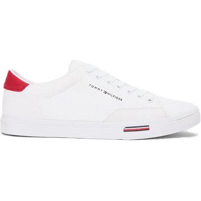 Tommy Hilfiger Baskets Vulc Core Rwb Long Lace Cvs White EU 40 Homme - Publicité Tommy Hilfiger Baskets Vulc Core Rwb Long Lace Cvs White EU 40 Homme - Publicité