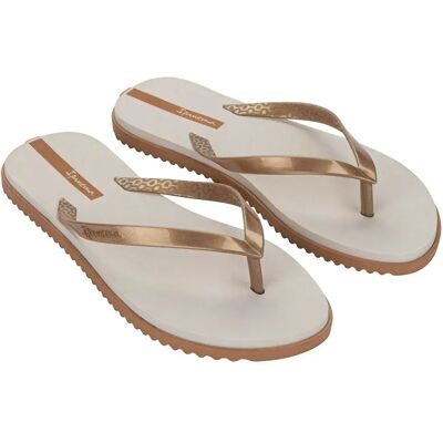 Ipanema Tongs Rio Beige / Gold EU 38 Femme - Publicité Ipanema Tongs Rio Beige / Gold EU 38 Femme - Publicité