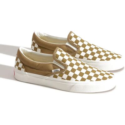 Vans Baskets Classic Slip-on Color Theory Checkerboard Olive Brown EU 38 Homme,Femme - Publicité Vans Baskets Classic Slip-on Color Theory Checkerboard Olive Brown EU 38 Homme,Femme - Publicité