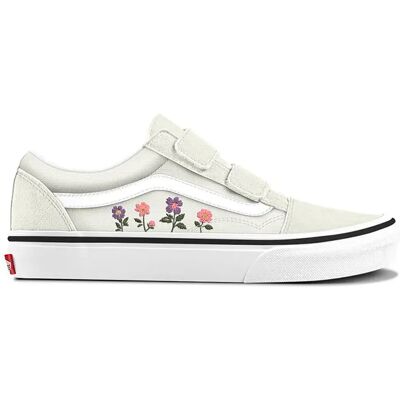 Vans Baskets Old Skool V Floral Embroidery Marshmallow EU 31 Garçon,Fille - Publicité Vans Baskets Old Skool V Floral Embroidery Marshmallow EU 31 Garçon,Fille - Publicité