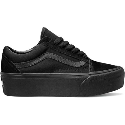 Vans Baskets Old Skool Stackform Suede / Canvas Black / Black EU 38 Femme - Publicité Vans Baskets Old Skool Stackform Suede / Canvas Black / Black EU 38 Femme - Publicité
