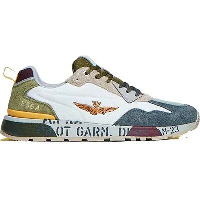 Aeronautica Militare Baskets 261sc0276uct03546 Off White / Green / Brown / Grey EU 42 Homme - Publicité Aeronautica Militare Baskets 261sc0276uct03546 Off White / Green / Brown / Grey EU 42 Homme - Publicité