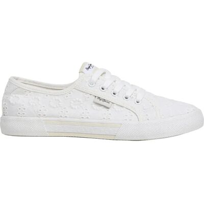 Pepe Jeans Baskets Brady Cute Off White EU 38 Femme - Publicité Pepe Jeans Baskets Brady Cute Off White EU 38 Femme - Publicité