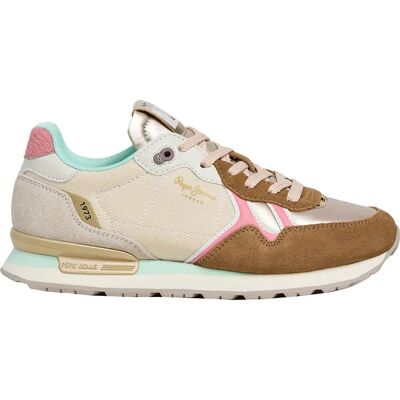 Pepe Jeans Baskets Brit Glen Caramel Beige EU 40 Femme - Publicité Pepe Jeans Baskets Brit Glen Caramel Beige EU 40 Femme - Publicité